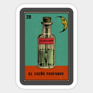 Vintage Loteria Chloroform Sticker